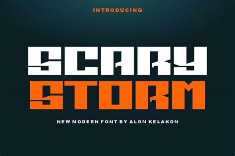 Scary Storm Font Dfonts
