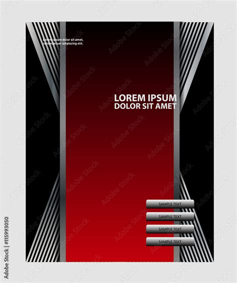 Abstract Red Flyer Background Clip Art Stock Vector Adobe Stock
