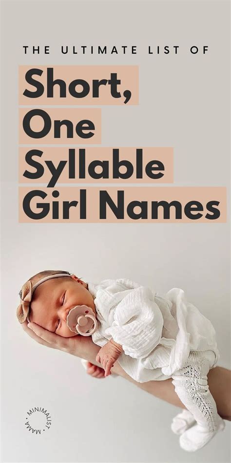 Prettiest One Syllable Girl Names You Need To Hear In