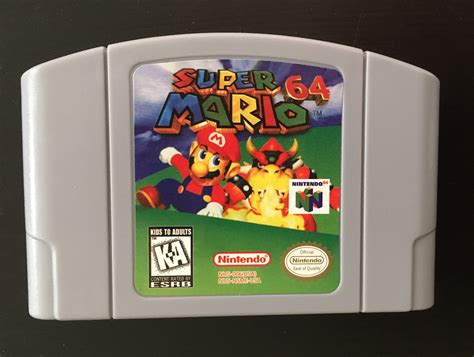 Super Mario 64 Nintendo 64 N64 Video Game Cartridge Etsy