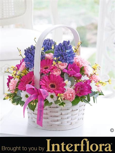 Happy Birthday Scented Spring Basket This Beautiful Basket Of Spring