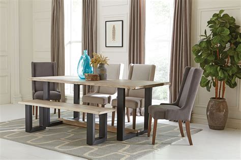 Get free shipping on qualified gray dining room sets or buy online pick up in store today in the furniture department. Levine Weathered Grey Dining Room Set, 180181, Coaster Furniture