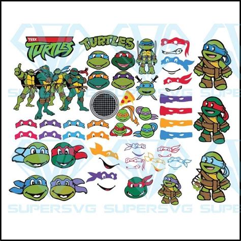 Ninja Turtles Svg Bundle Cricut File Funny Ninja Turtles Svg