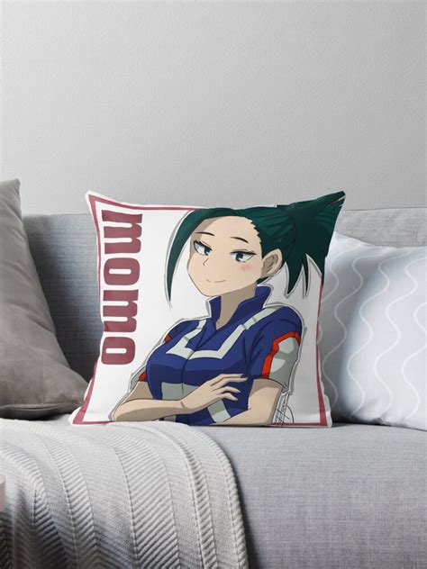 Boku No Hero Academia Momo Yaoyorozu Throw Pillow By Argonaut11