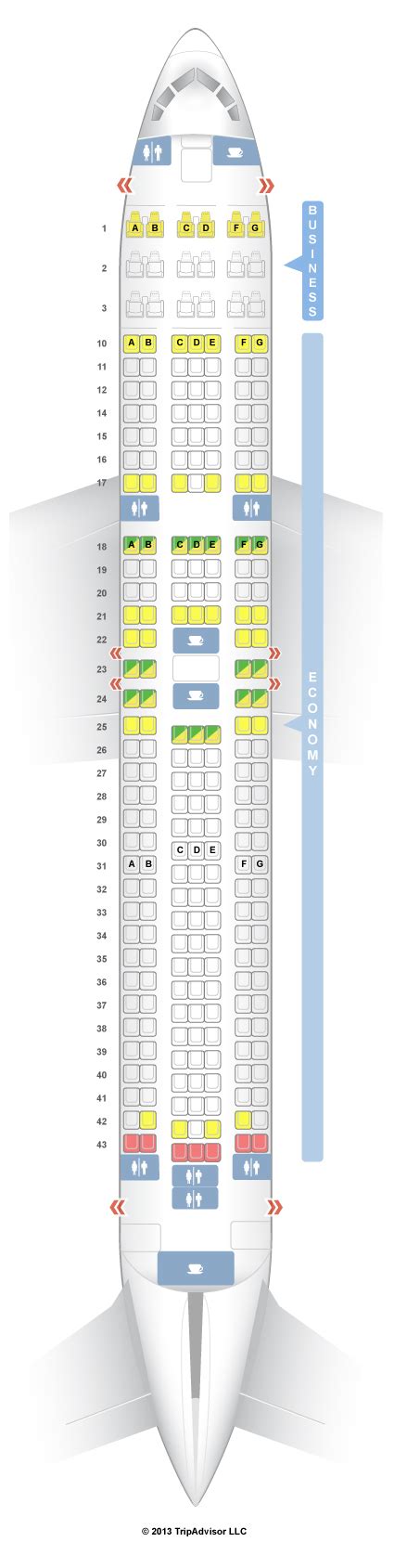 Seatguru Seat Map S7 Airlines Boeing 767 300er 763