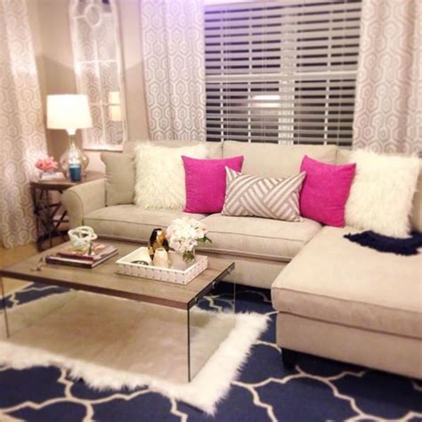 Get creative and use old corbels or build your own brackets. Coffee table tray | Cute living room, Girly living room ...