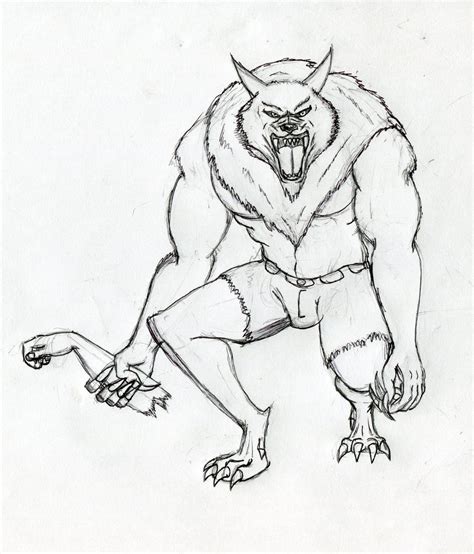 Werewolf Drawing Pencil By Cagwolf On Deviantart