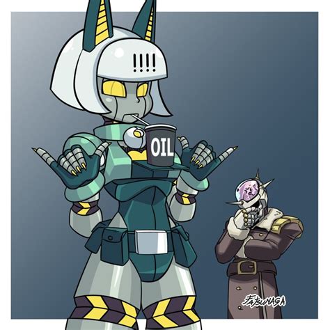 Robo Fortune And Brain Drain Skullgirls Drawn By Fatsunaga Danbooru