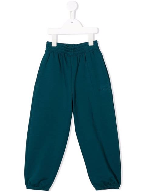 Balenciaga Kids cotton elasticated-waist joggers blue | MODES