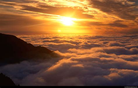 Can It Be Saturday Now Com Sunset Above Clouds