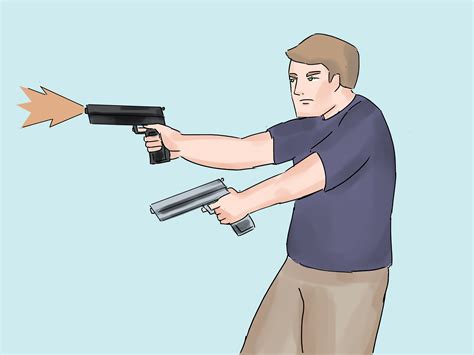 How To Dual Wield Pistols Handguns 6 Steps With Pictures