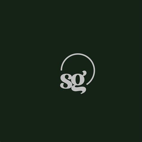 Sg Initials Logo Monogram 8257031 Vector Art At Vecteezy