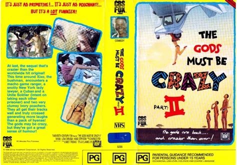 Gods Must Be Crazy Part Ii The 1989 On Cbsfox Australia Betamax Vhs Videotape