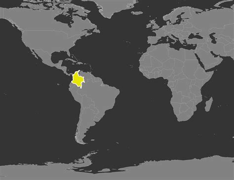 Colombia Location On The World Map