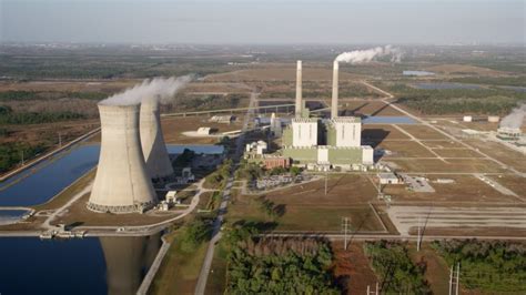 5k Aerial Video Of The Stanton Energy Center Power Plant In Orlando