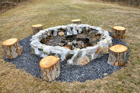 Huge Campfire Pit Outdoor Fire Pit Building Crafts Campfire