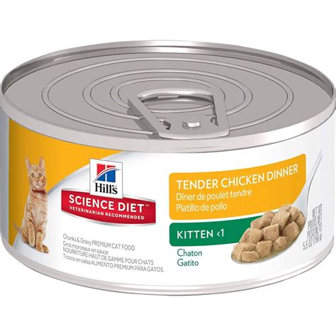 Hills Science Diet Kitten Tender Chicken Dinner Chunks And Gravy Wet Cat