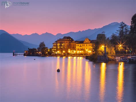 When to visit the italian lakes. Twilight, Verbania, Lake Maggiore | Mark Bauer Photography