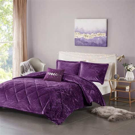 Intelligent Design Felicia Velvet Comforter Set Twintwin Xl Walmart