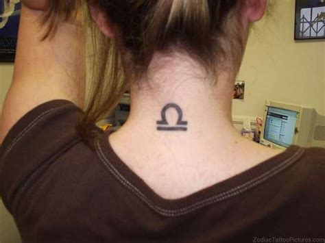 31 Cool Libra Tattoos On Neck Zodiac Tattoo Pictures