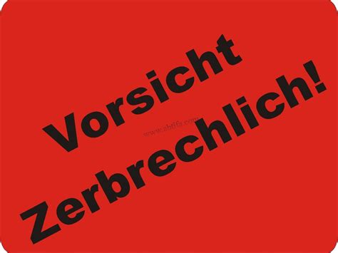 Paketaufkleber Zerbrechlich Ausdrucken