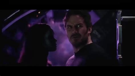 Avengers Infinity War- Star Lord and Gamora Kisses - YouTube