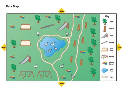 Introduce Babe Babes To The Concept Of Maps As Representations Of Places With This Park Map