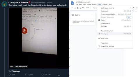 Free with a google account. VIRAL Menulis di Google Docs Tanpa Harus Mengetik, Cukup ...