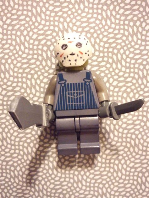 Custom Lego Jason Friday 13th Voorhees Minifig W Removable Mask