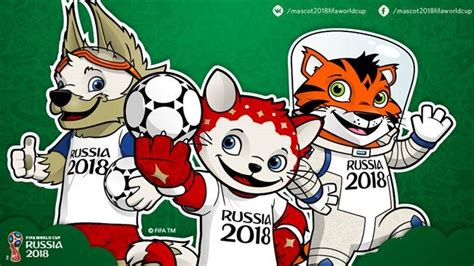 three mascots fifa world cup russia 2018 mascota de rusia mascota del mundial y rusia