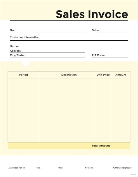 Free Commercial Sales Invoice Template In Adobe Illustrator