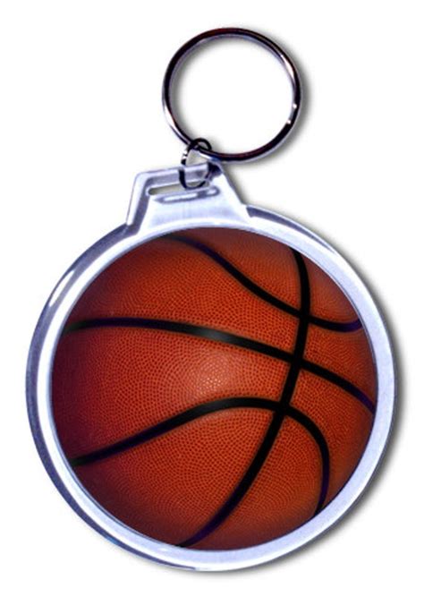 Personalized Basketball Keychain 2 Size Choices