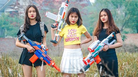 Hihahe Nerf War Warrior Girl Delta Force T Nerf Guns Criminal Group