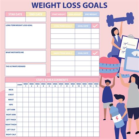 7 Best Images Of Printable Weekly Weight Chart Weekly Weight Loss