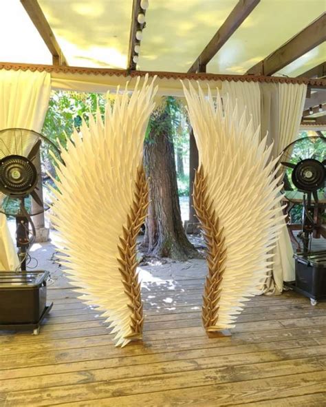 Fluffy White Angel Wings Movable Angel Wings For Dance Etsy