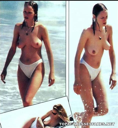 Uma Thurman Nude Pics Bathing In Beach Leaked The Fappening
