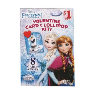 Disney Frozen Valentine Card Lollipop Kit Ct Valentines Cards Valentine Family Dollar