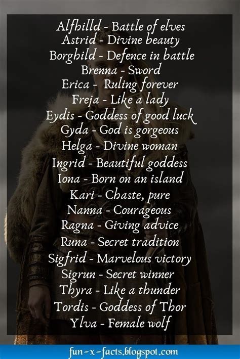 pin by astar bright on vikings viking names female viking names fantasy names
