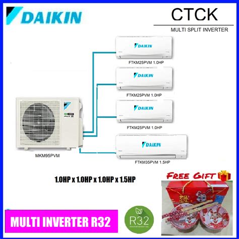 Daikin R Multi Split Inverter Wall Mounted Mkm Series Mkm Pvm