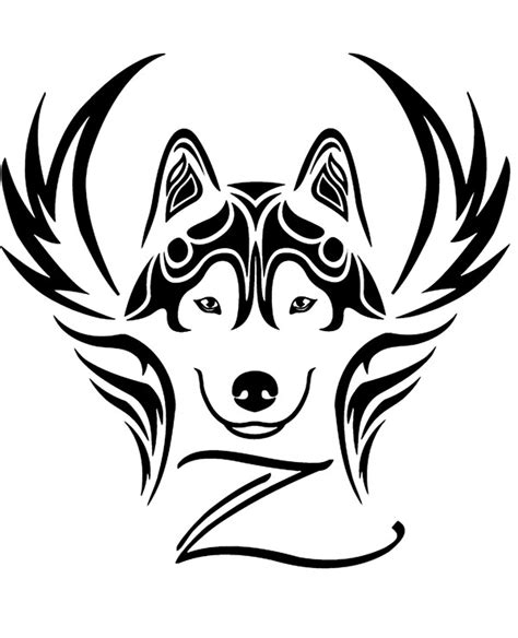 Tribal Dog Tattoo Designs