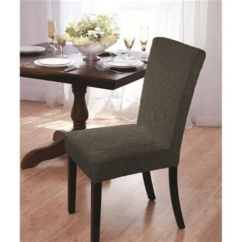 Madison Home Vdam Drc Hu Velvet Damask Dining Room Chair Slipcovers