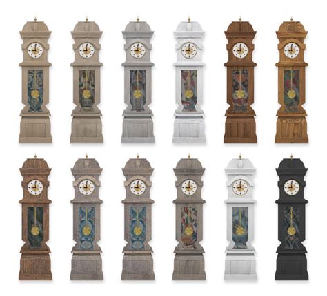Rh X Pb Heritage Grandfather Clock Simplistic Sims 4