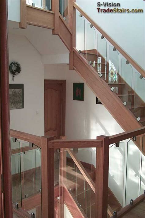 Glass staircase railing will create one of a kind design. Glass Balustrading | Oak Handrail with Glass | toughened glass