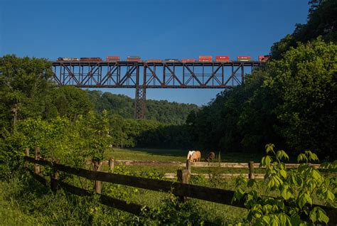 Ns 4005 And Prr 8102 On Ns 25a High Bridge With The