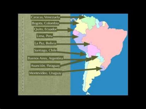 south america map rap spanish speaking countries