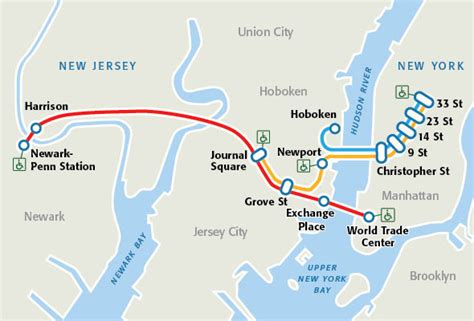 City Of Hoboken Nj Hoboken Path To 33rd Street To Re