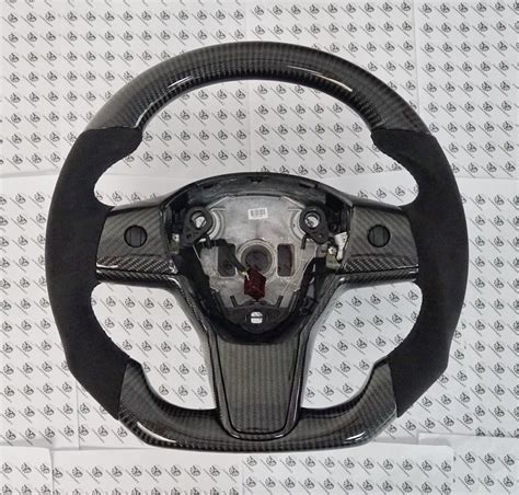 Tesla Model 3 Custom Carbon Fiber Steering Wheel Carbontastic
