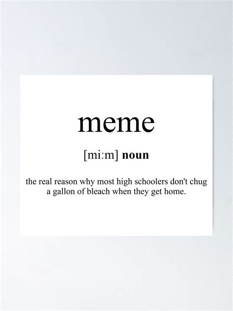 Meme Definition Dictionary Collection Poster For Sale By
