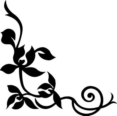 Scroll Embellishments Vinyl Wall Stickers Decal Border Clipart Best