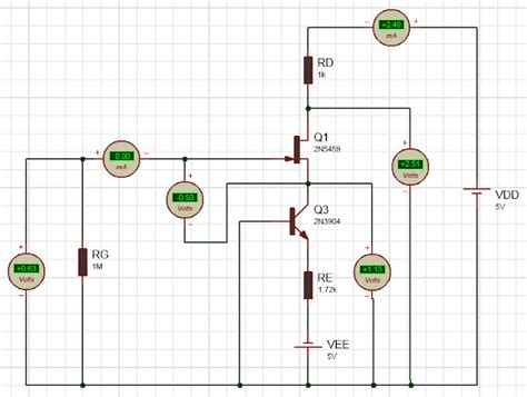 Jfet Current Source Bias Worked Out Example Ee Diary